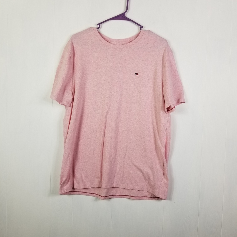 Tommy Hilfiger pink tee shirt size lg